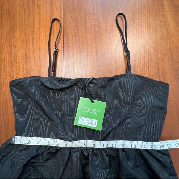 Kate Spade Tiered Ruffle Midi Black Dress, M - Picture 8 of 8